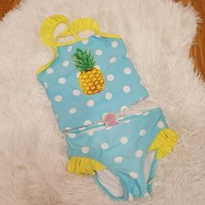 ●sold● 2t pineapple 2 piece bathing suit